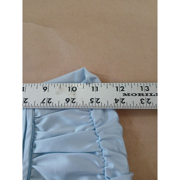 I.AM.GIA Circe Micro Mini Skirt XXS Ice Blue Ruched Low Rise Soft Girl Coquette - Picture 4 of 7